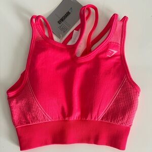 Gymshark Ultra Seamless Sports Bra in Neon  - Small
